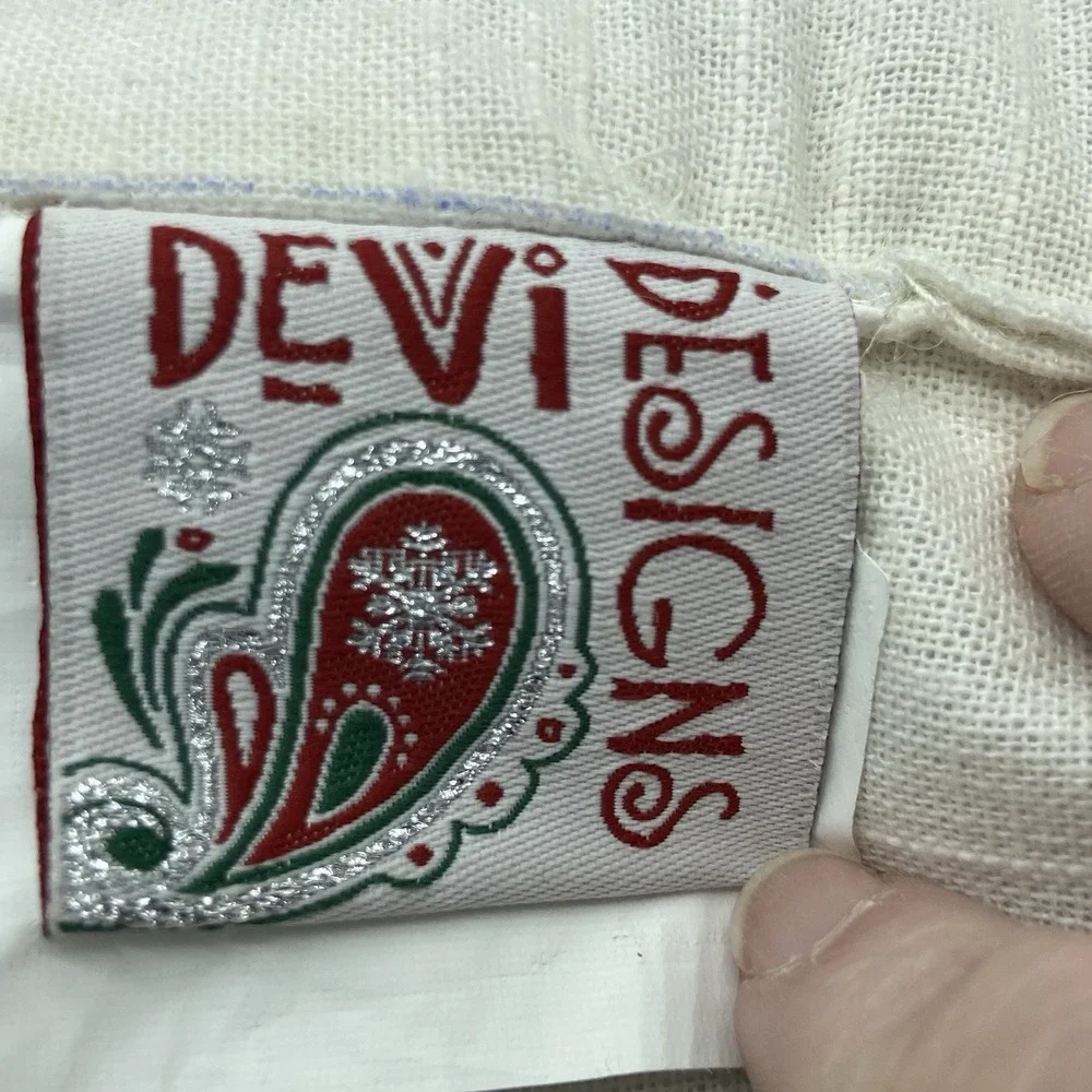 Devi Designs Beaded Christmas Pillow Red Truck 14.5